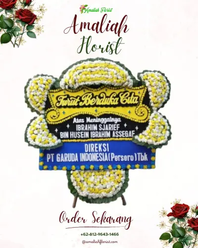 Papan Bunga Duka di Sisarahiligamo