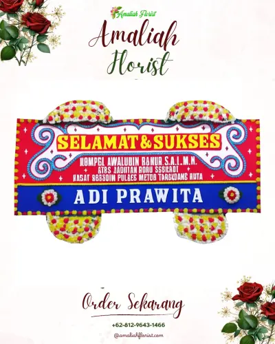 Karangan Bunga Ucapan Selamat di Sisarahiligamo