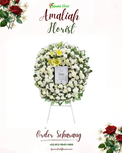 Krans Bunga Duka Cita di Sisarahiligamo